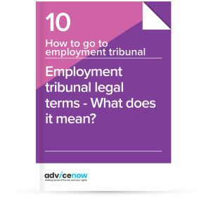 Cover of our palin english guide explaining legal jargon you may come across if you have an employment problem or are going to an employment tribunal