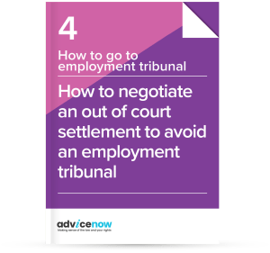 Picture of the cover of guide about how to settle your employment tribunal case