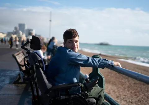 boy at the beach