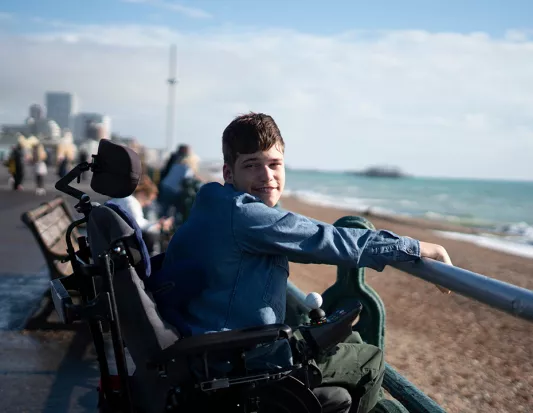 boy at the beach